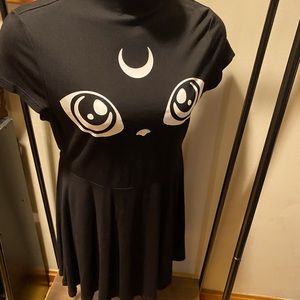 Killstar Luna Cat Skater Dress